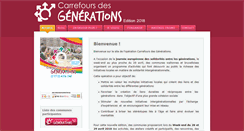Desktop Screenshot of carrefoursdesgenerations.be